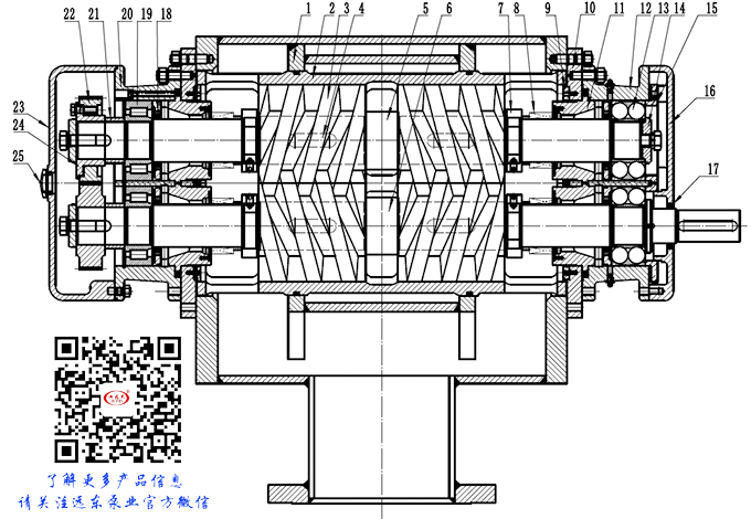 雙螺杆泵(beng)結構圖